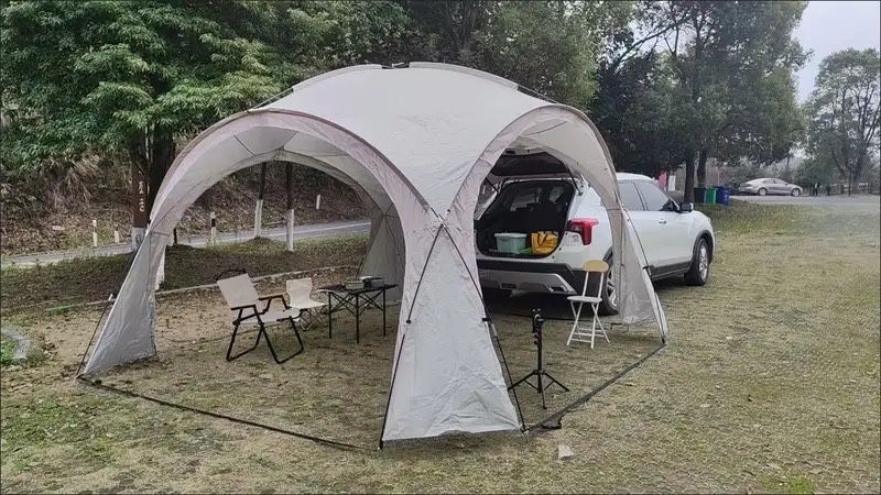 Уличный шатер-тент для отдыха и пикника 420×420×240 см  удобно