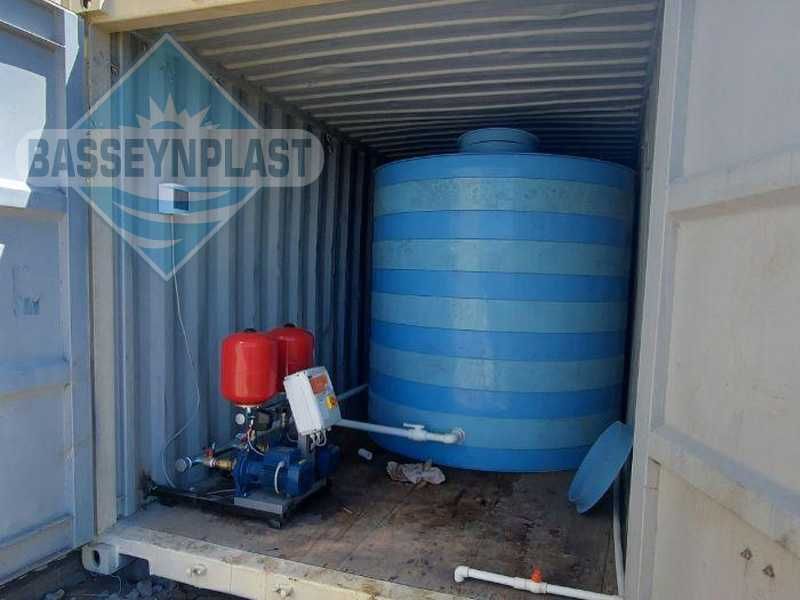 Эко-емкость 6м3, тонн пластиковая для воды из полипропилена, резервуар