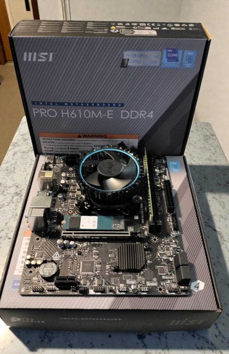 KIT i5 13400f 4.7 Ghz Intel, Gigabyte H610M, 16GB DDR4, 256 NVme