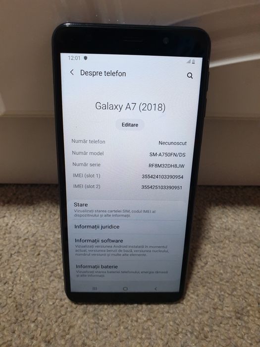 Samsung A7 2018 impecabil