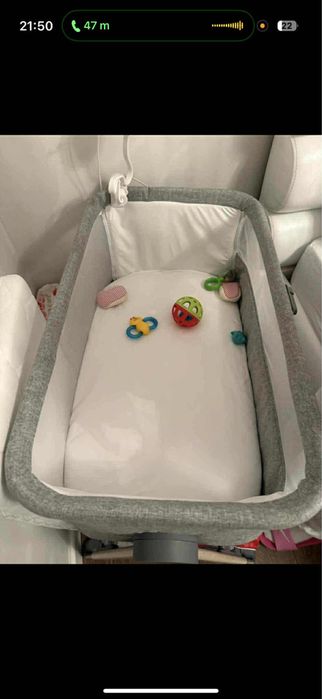 Mamas & Papas Leagăn Lua cu Saltea și Roți Fawn