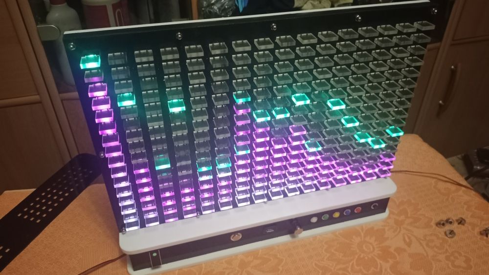 Спектр анализатор ( визулизатор звука. ) для любителей  музыки