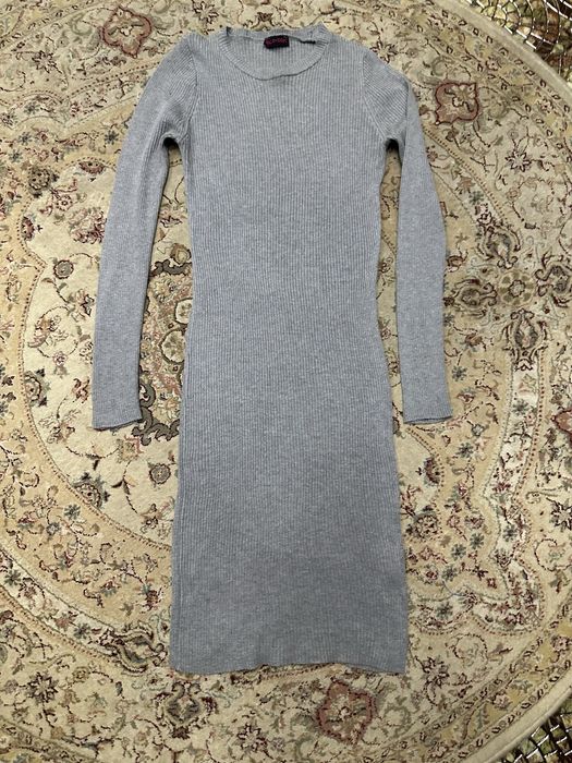 Платье лапша серое