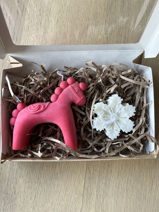 Свечи новогодние «лошадка»