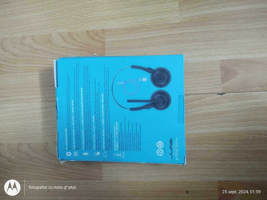 Casti Stereo JLAB Go Work Pop,Wireless, Bluetooth,Negru(Super Oferta).