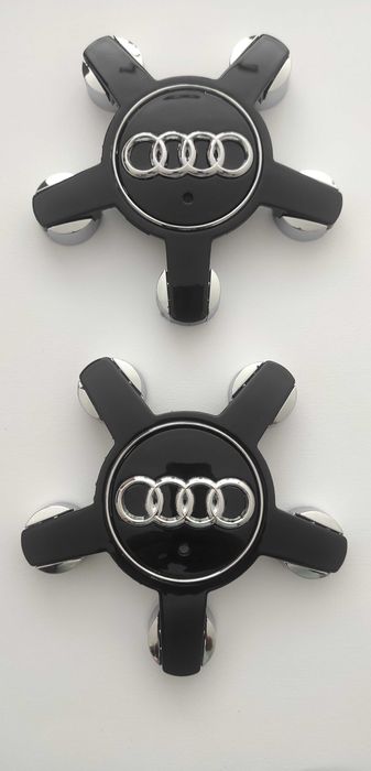 Капачки за джанти АУДИ/AUDI - 135 мм. Цвят: сребрист, сив и черен