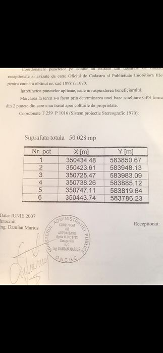 Teren de vânzare 5H tancabesti