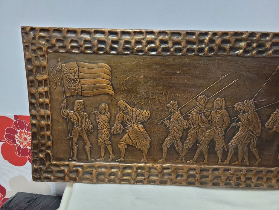 Медна картина пано 130х40 НАМАЛЕНА