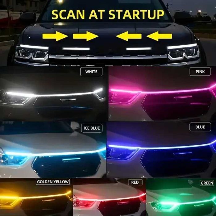 Lumini de zi Banda led pentru capotă auto