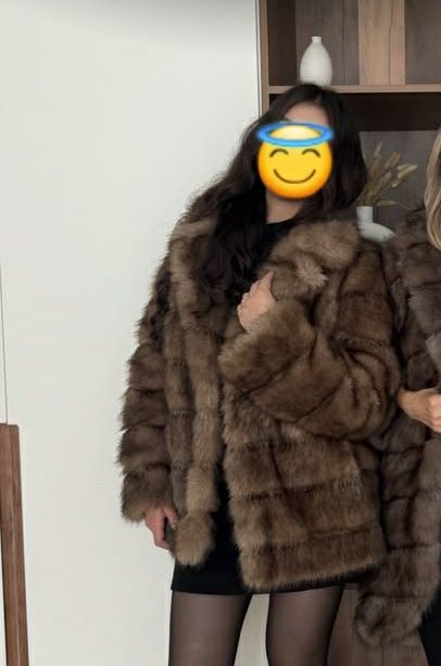 Продаю эко шубу 100% козья шерсть