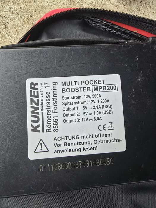 Robot Pornire / Jump Starter Profesional KUNZER MPB200 – 1200A