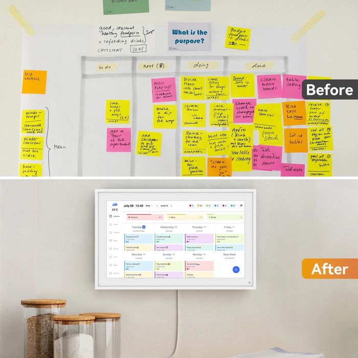 Многофункционална 15.6-инчова , фоторамка, календар, стенен планер