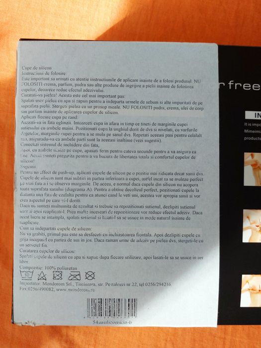 Sutien invizibil cupe silicon