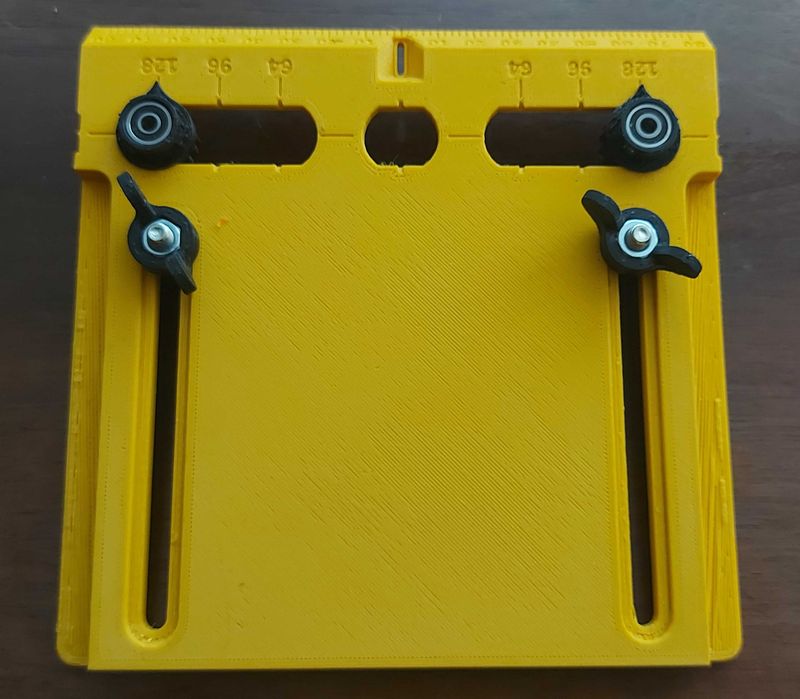 Sablon mobila gaurire directa manere 64-96-128mm distanta 20-120mm