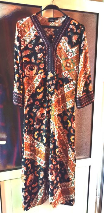 Дълга рокля в бохо стил