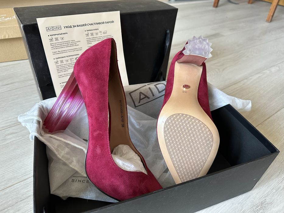 Туфли велюр/натуральная кожа 38 размер