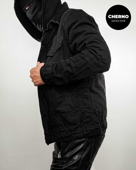 Мъжко черно дънково • деним яке SAINT MORTA Denim Jacket – размер L