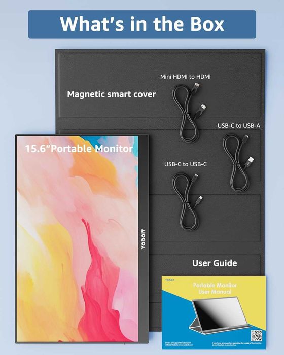 Чисто нов малък преносим телефон екран Yodoit с IPS и Type-C ...