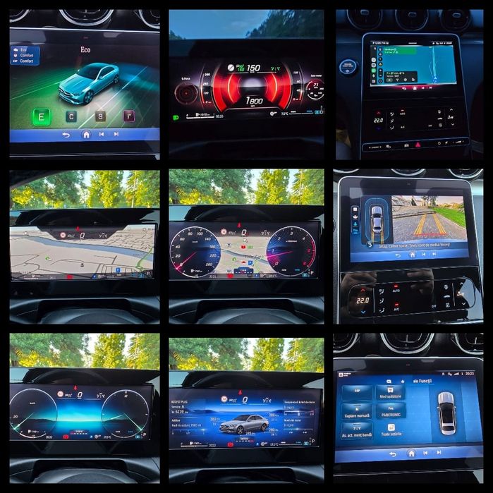 Mercedes-Benz C200D Limousine Night-Paket 9G-Tronic 07/2023 W206 Led High Performance Widescreen Tabletă Cameră Climă Digitală Încălzire Scaune ACC E6