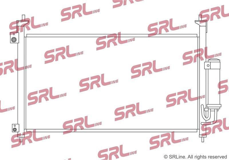 Condensator AC, aer conditionat Honda Civic 2006-2012, 2.0, 1.4, 2.2 iCTDI, 1.8, 600x325x16mm, OE 80110SMGE01, SRLine