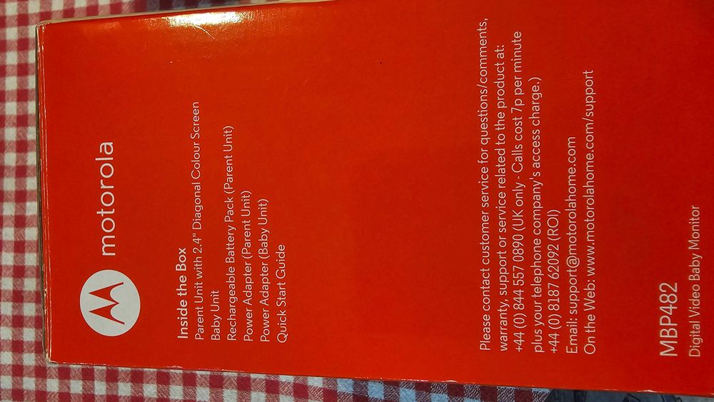 Видео Бебефон за бебета Motorola MBP 482 пълен комплект