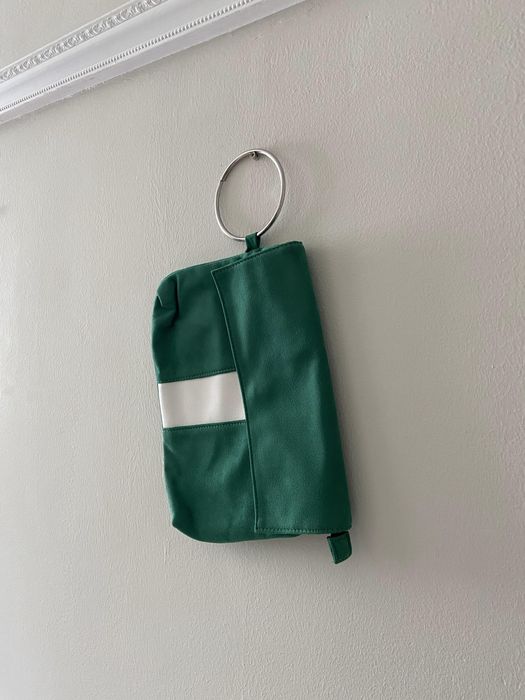 Клатч, стильная сумка, зеленая