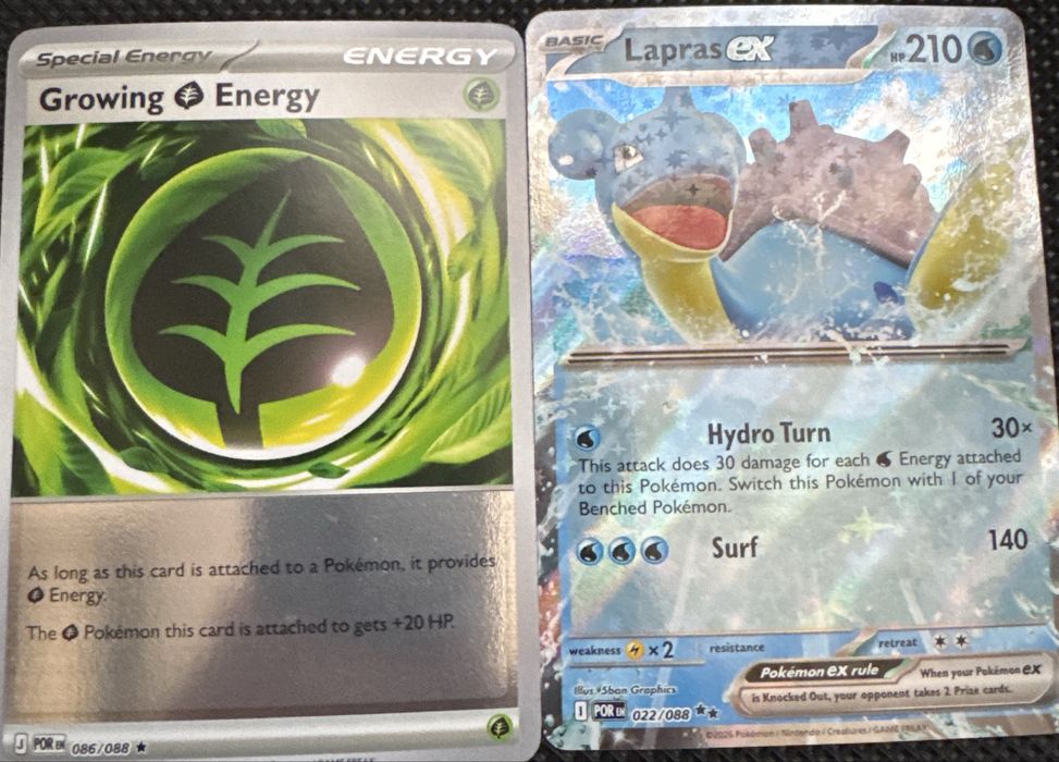 [Selling] Lapras ex + Special Growing Energy