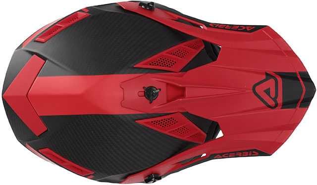 Acerbis Каска STEEL CARBON ORANGE/BLUE Мото Мотори Крос Ендуро АТВ