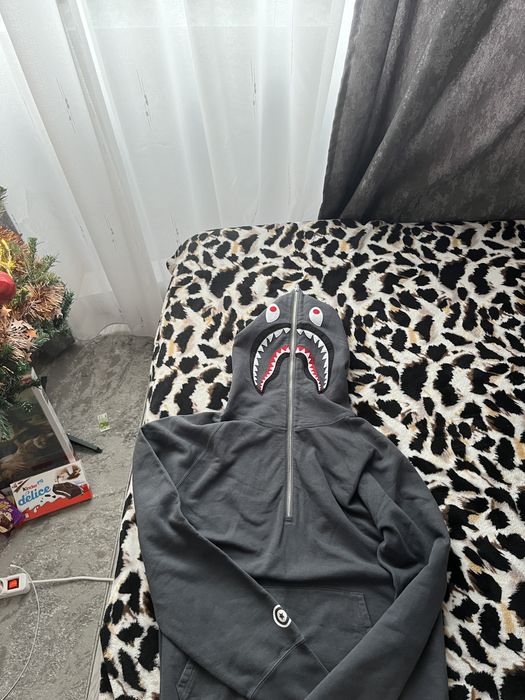 Bape hoodie half zip original
