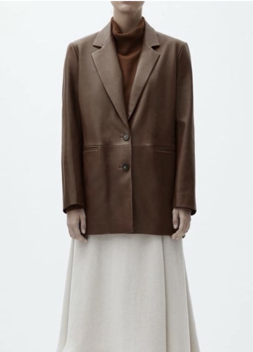 Sacou din piele Massimo Dutti