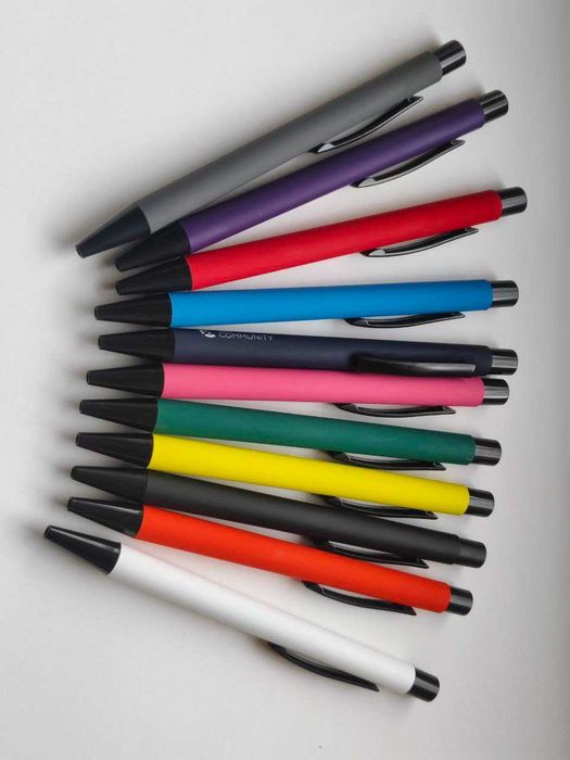 Металлические,Soft touch, пластиковые, бамбуковые  шариковые ручки