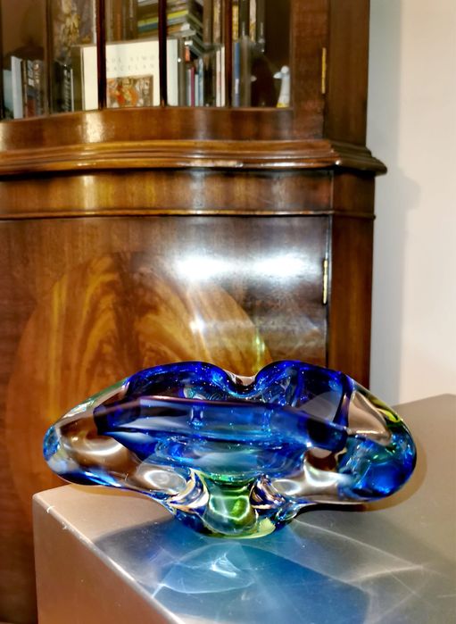 Пепелник Мурано за пури цигари дизайнер Флавио Поли segusosommerso