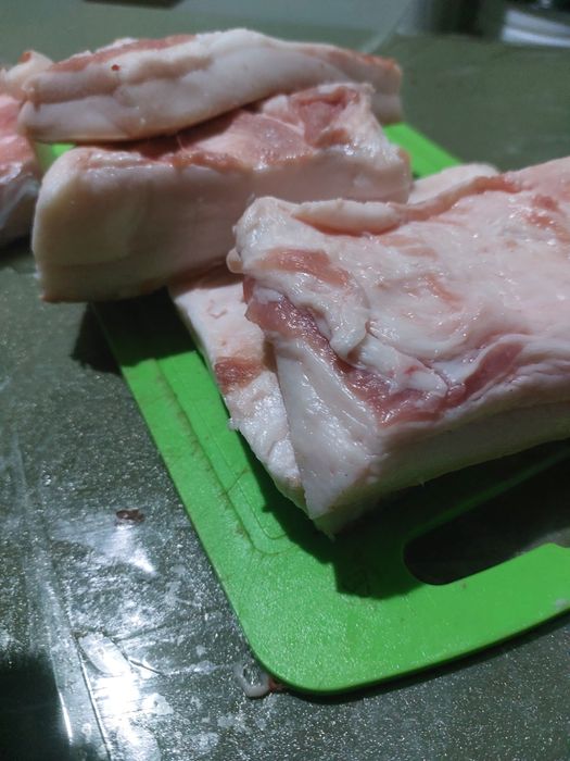 Сало домашнее, без прослойки