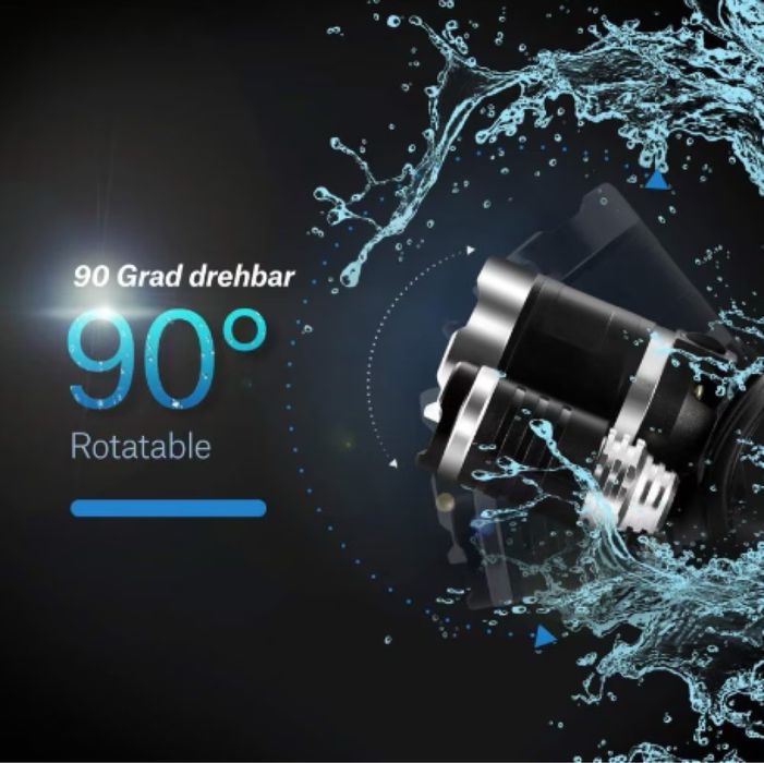 USB LED челник 5000 Lm, Осветителна площ 400 м, Регулируем