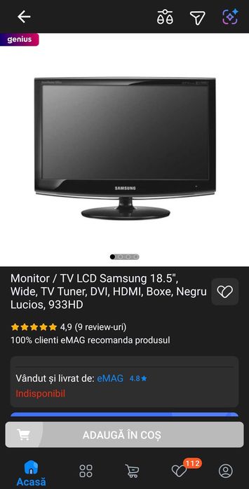 Monitor Samsung 933HD Sync Master