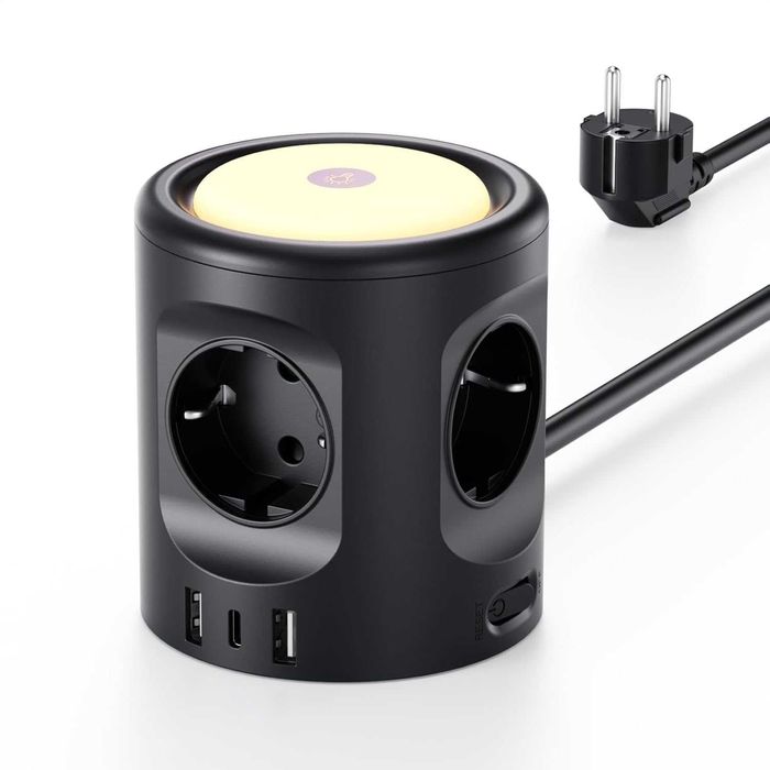 Многоконтактен контакт с превключвател, Sameriver Многоконтактен контакт с 2 USB и 1 USB C