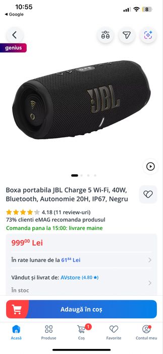 Boxa jbl charge 5