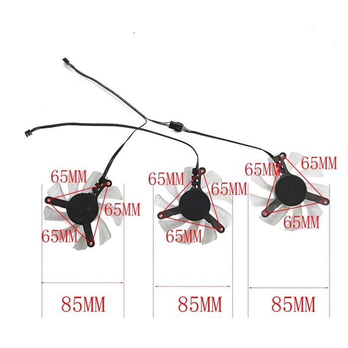 Вентилатор за видео карта PALIT 3070 3070Ti 3080 3080Ti 3090 3090Ti