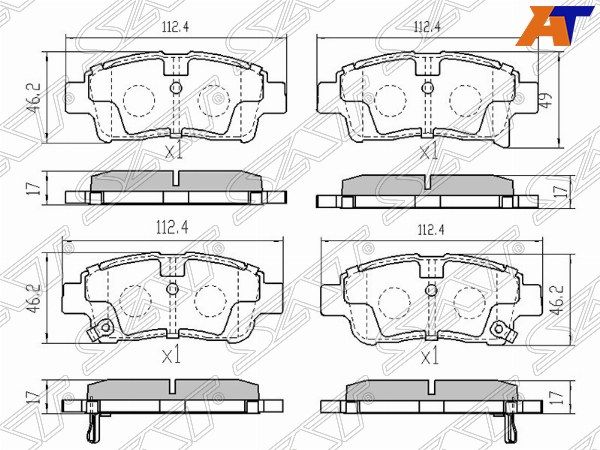 Колодки тормозные Toyota Platz