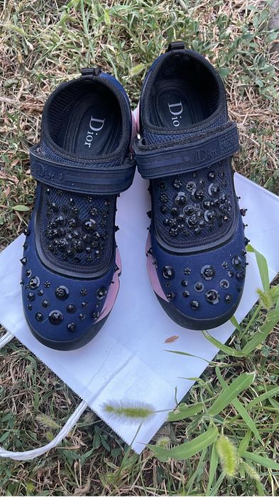 Dior кросовки  темносиние приятные в носке
