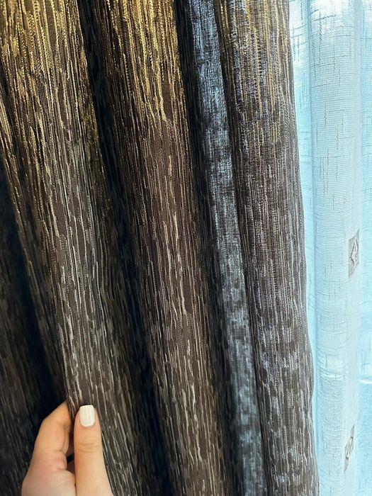 Set complet - Șină, draperie, perdea