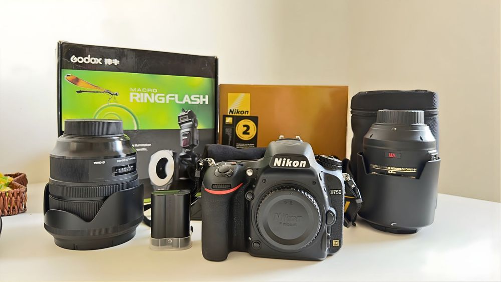 Nikon D750 Full Frame + 24-70 F2.8 + 105 Macro VR | Pachet Profesional