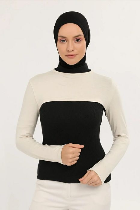 рукава топик хижаб шифон шарф с бони