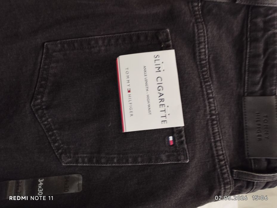 Мужские джинсы черного цвета размер 34/30 TOMMY HILFIGER .Оригинал .