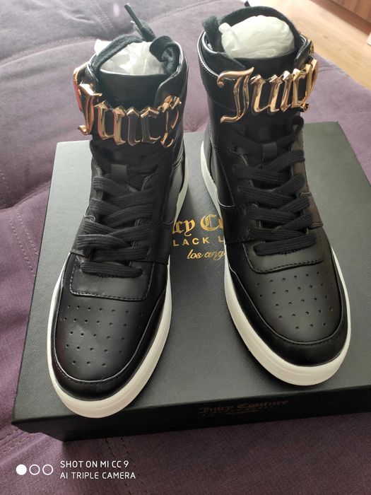 Juicy Couture - Нови високи кецове от естествена кожа