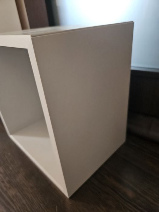 Etajera eket gri albastra/ alba 35x35x25