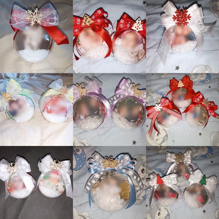 Коледни топки със снимки