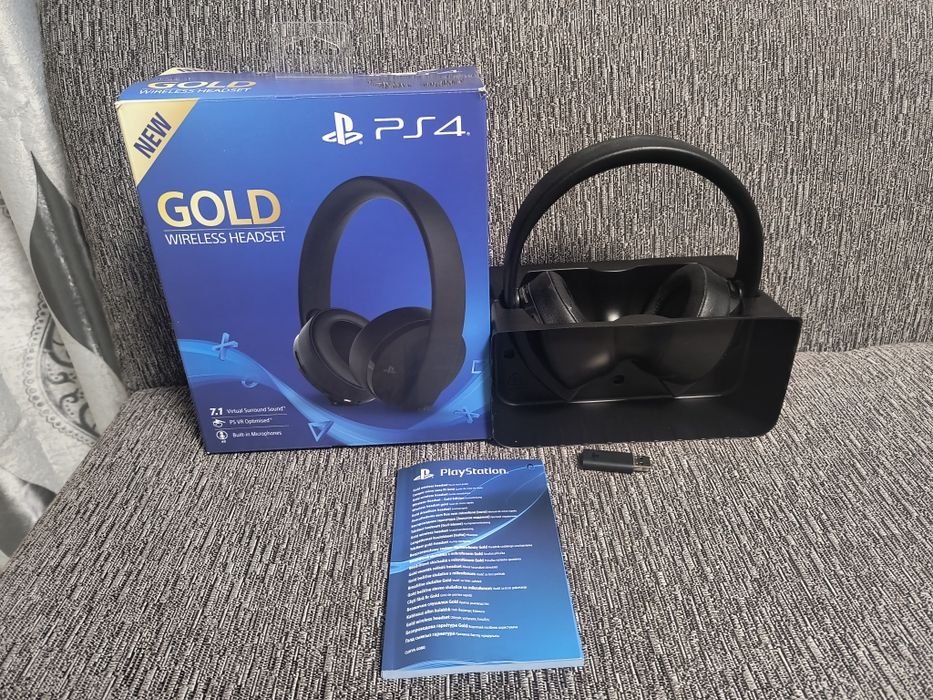 Playstation 5 Pulse 3D, Gold PS4 слушалки