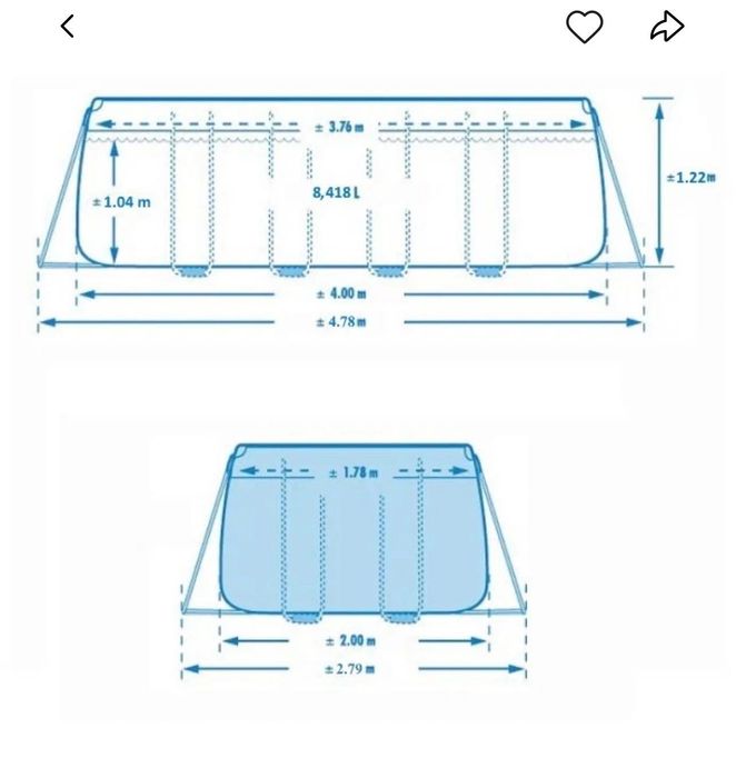 Бассейн интех «Prism Frame Pool”