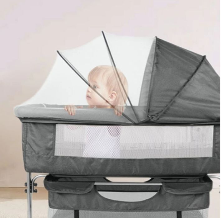Patut bebelusi 3 in 1 Senmase GRI IN/Otel carbon